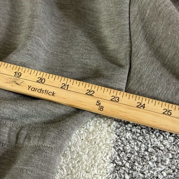 Fabletics cardigan Womens Large drawstring athleisure fleece stone Gray Jacket - Picture 11 of 11